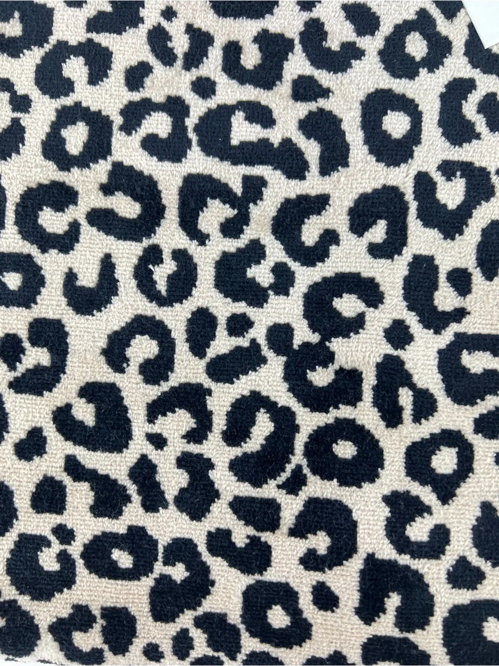Bianca Bath Towel Set Luxurious Beige Black Leopard Print Velour Cotton 6pc NEW